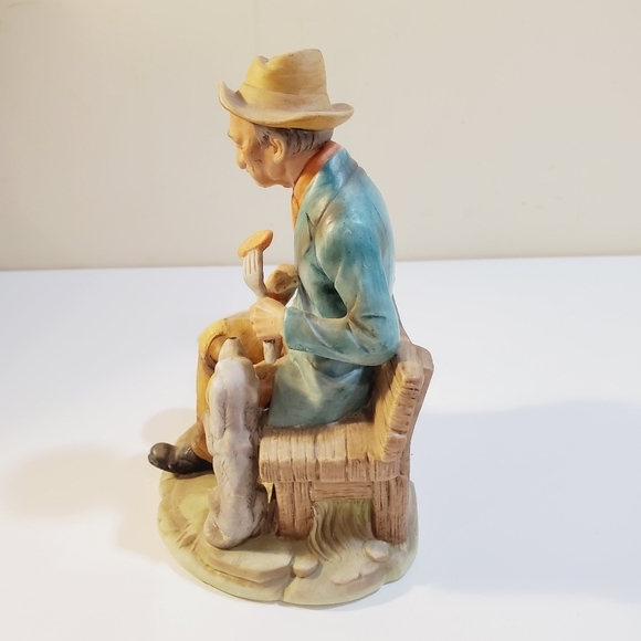 Hefton trade mark Vintage figure Old man and Dog - Picture 4 of 9